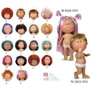 MUÑECO-MUÑECA CUERPO DESNUDO ARTICULADO - C