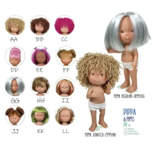 MUÑECO-MUÑECA PIPPA 31CM DESNUDA CUERPO ARTICULADO