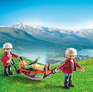 5430 Equipo de rescate de montaña con camilla