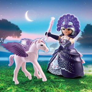 6837 Reina luna con bebé Pegaso