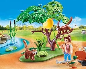 70344 Recinto exterior de pandas rojos