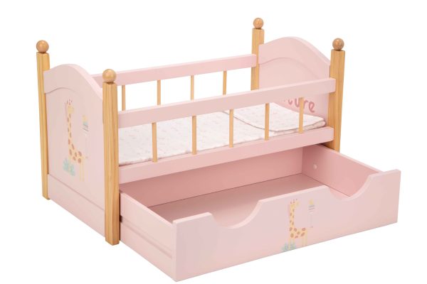 21584 CAMA CON CAJON NATURE  52,5x29,50x32 CM - Imagen 2