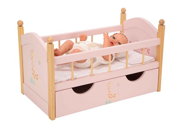21584 CAMA CON CAJON NATURE  52,5x29,50x32 CM - Imagen 3