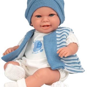 60796 ELEGANCE 35 CM BABYTO AZUL C/MECANISMO RISA TRY ME