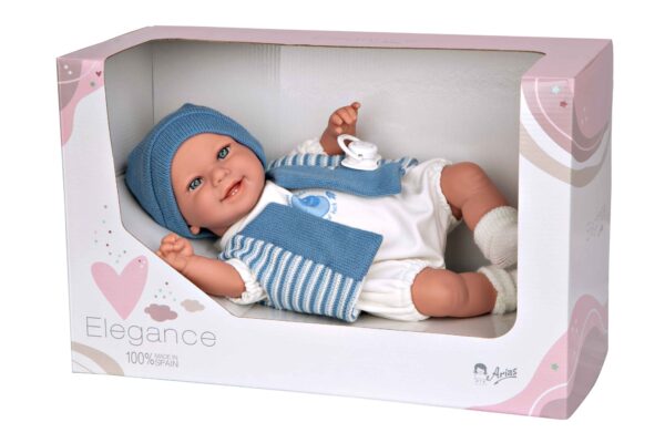 60796 ELEGANCE 35 CM BABYTO AZUL C/MECANISMO RISA TRY ME - Imagen 2