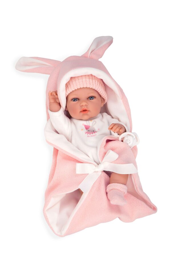 60867 ELEGANCE 30 CM NATAL ROSA C/SACO DE DORMIR (Cuerpo Vinyl, sexo niña)