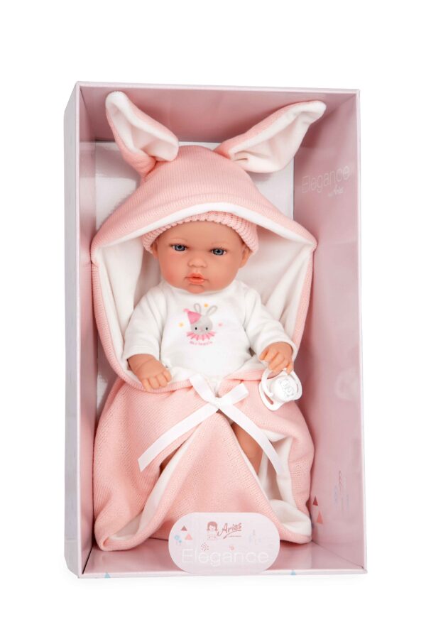 60867 ELEGANCE 30 CM NATAL ROSA C/SACO DE DORMIR (Cuerpo Vinyl, sexo niña) - Imagen 6