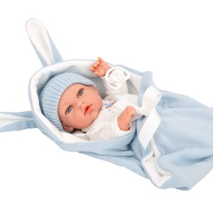 60868 ELEGANCE 30 CM NATAL AZUL C/SACO DE DORMIR (Cuerpo Vinyl, sexo niño)