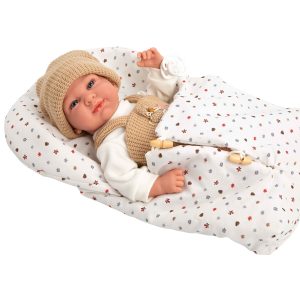 60898 ELEGANCE 40 CM CRIS BEIGE C/SACO DE DORMIR (MUÑECO DE PESO)