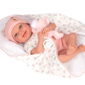60906 ELEGANCE 40 CM OLI ROSA C/COJIN C/PELUCHE  (MUÑECO DE PESO)