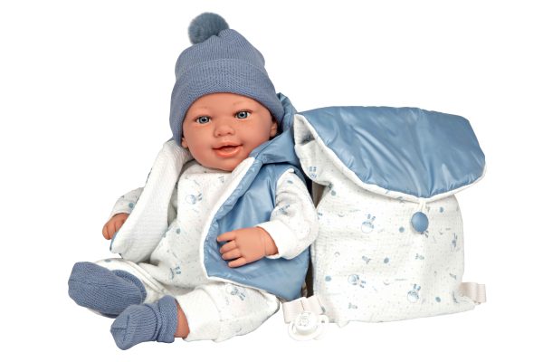 65377 ELEGANCE 45 CM ADI AZUL C/MOCHILA (MUÑECO DE PESO) - Imagen 2