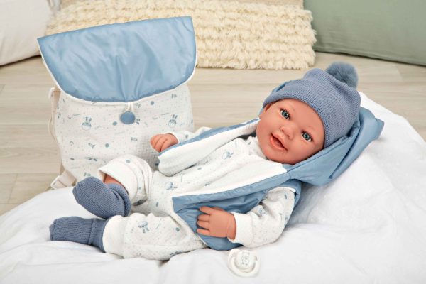 65377 ELEGANCE 45 CM ADI AZUL C/MOCHILA (MUÑECO DE PESO) - Imagen 6