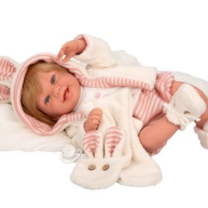 65391 ELEGANCE 45 CM ZOE ROSA C/BUFANDA C/PELO (MUÑECO DE PESO)