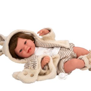 65392 ELEGANCE 45 CM ZOE BEIGE C/BUFANDA C/PELO (MUÑECO DE PESO)