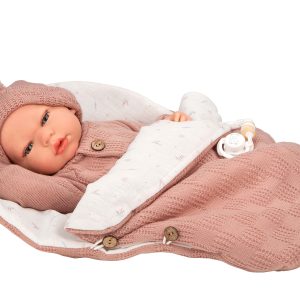 98180 REBORN ARIAS 40 CM ELBA ROSA C/SACO DORMIR