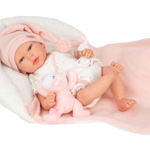98191 REBORN ARIAS 40 CM ARIEL ROSA C/ COJIN C/PELUCHE