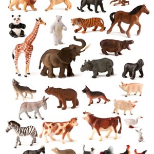 25140 Animales Granja - Salvajes 30 UDS