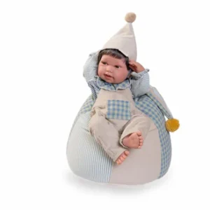 50427 Recién Nacido Pipo Circus - Vinilo Sexuado con Puf de Colores 42cm