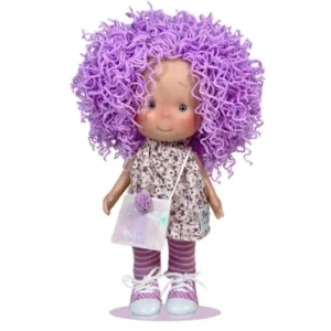 3202 MUÑECA LITTLE PIPPA PURPLE WOOL 23CM