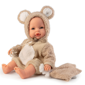 14364 Bimba lloro disfraz de osito 37CM