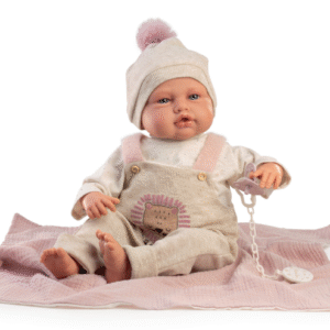 18310 Babydoo posturitas con manta. Cuerpo flexible 50CM