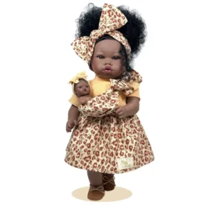 6220 ADDIS CON BEBÉ LEOPARD 45CM