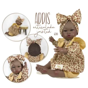 6730 ADDIS JOINTED LEOPARD 48CM