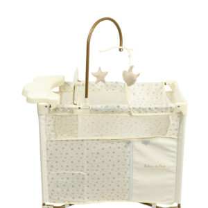 40946 CUNA CAMBIADOR REBORN DE PARIS 32x70x58 CM ALTURA DOSEL: 92 CM