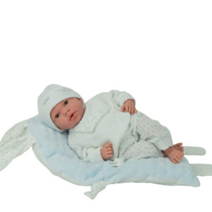 60965 ELEGANCE 40 CM ANDIE AZUL C/COJIN C/OJO DURMIENTE Y LLORO MAGNETICO