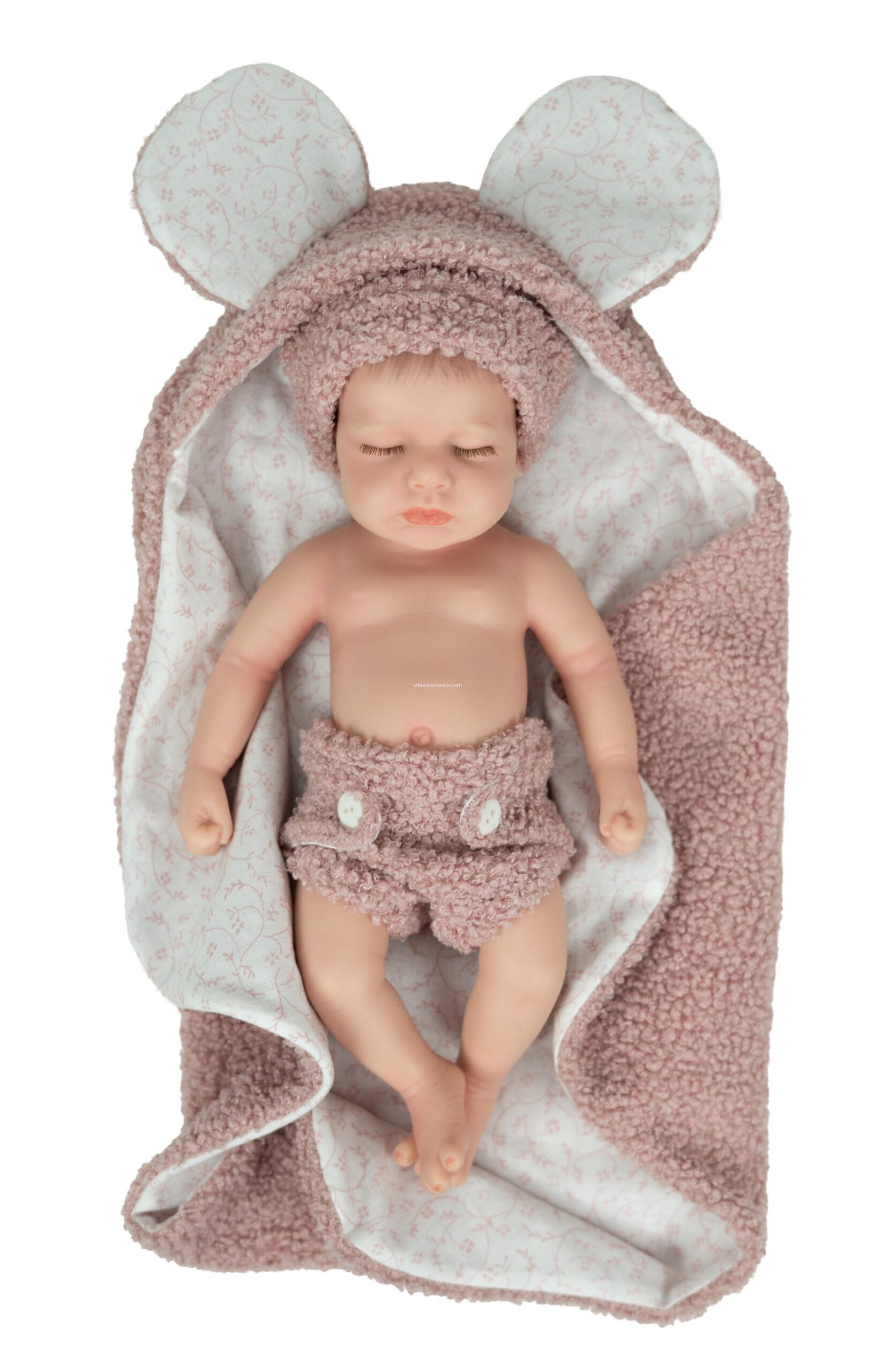 98205 REAL REBORN ARIAS ALICE 35 CM C/MANTA (Cuerpo Silicona, sexo niña) - Imagen 2