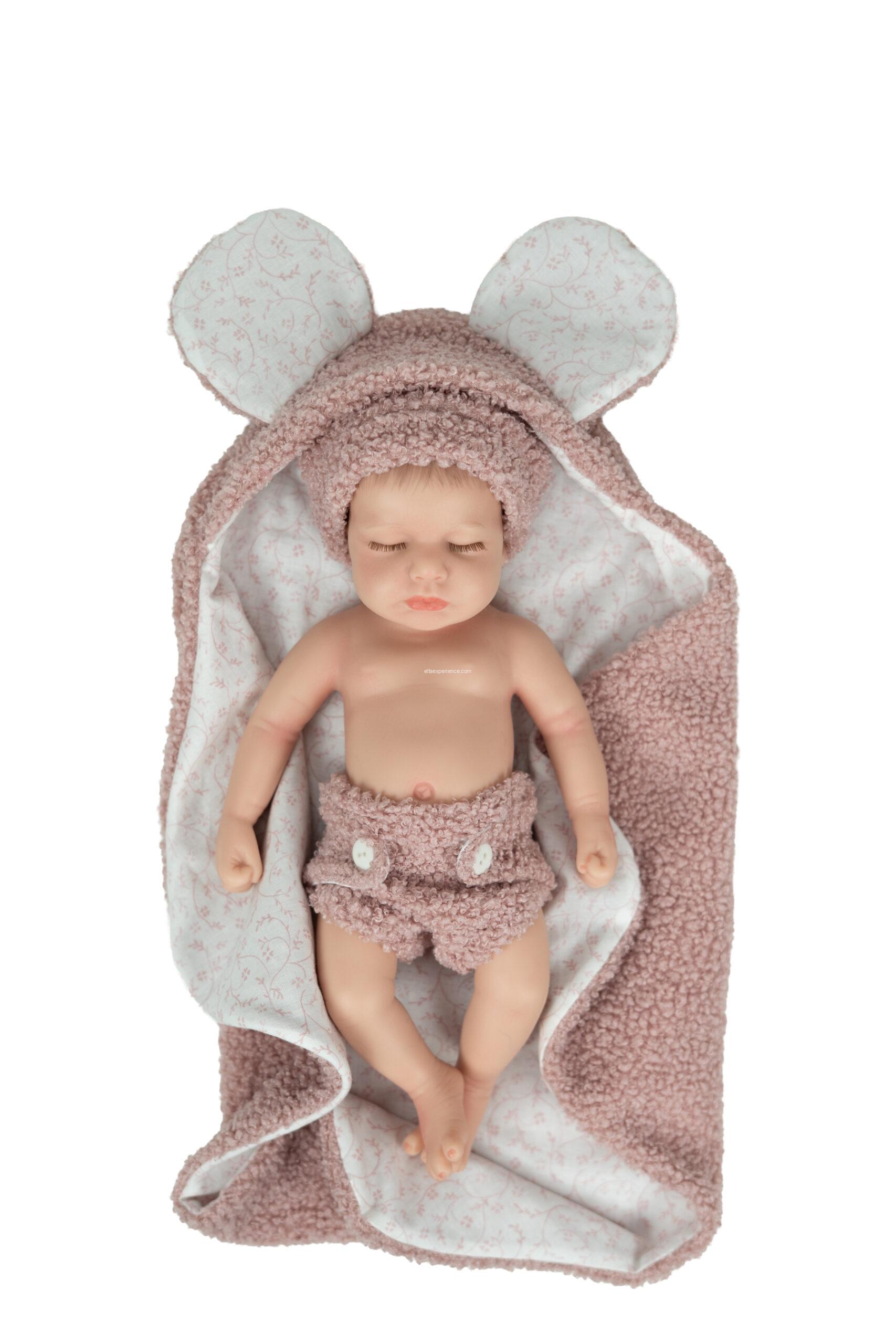 98205 REAL REBORN ARIAS ALICE 35 CM C/MANTA (Cuerpo Silicona, sexo niña) - Imagen 3