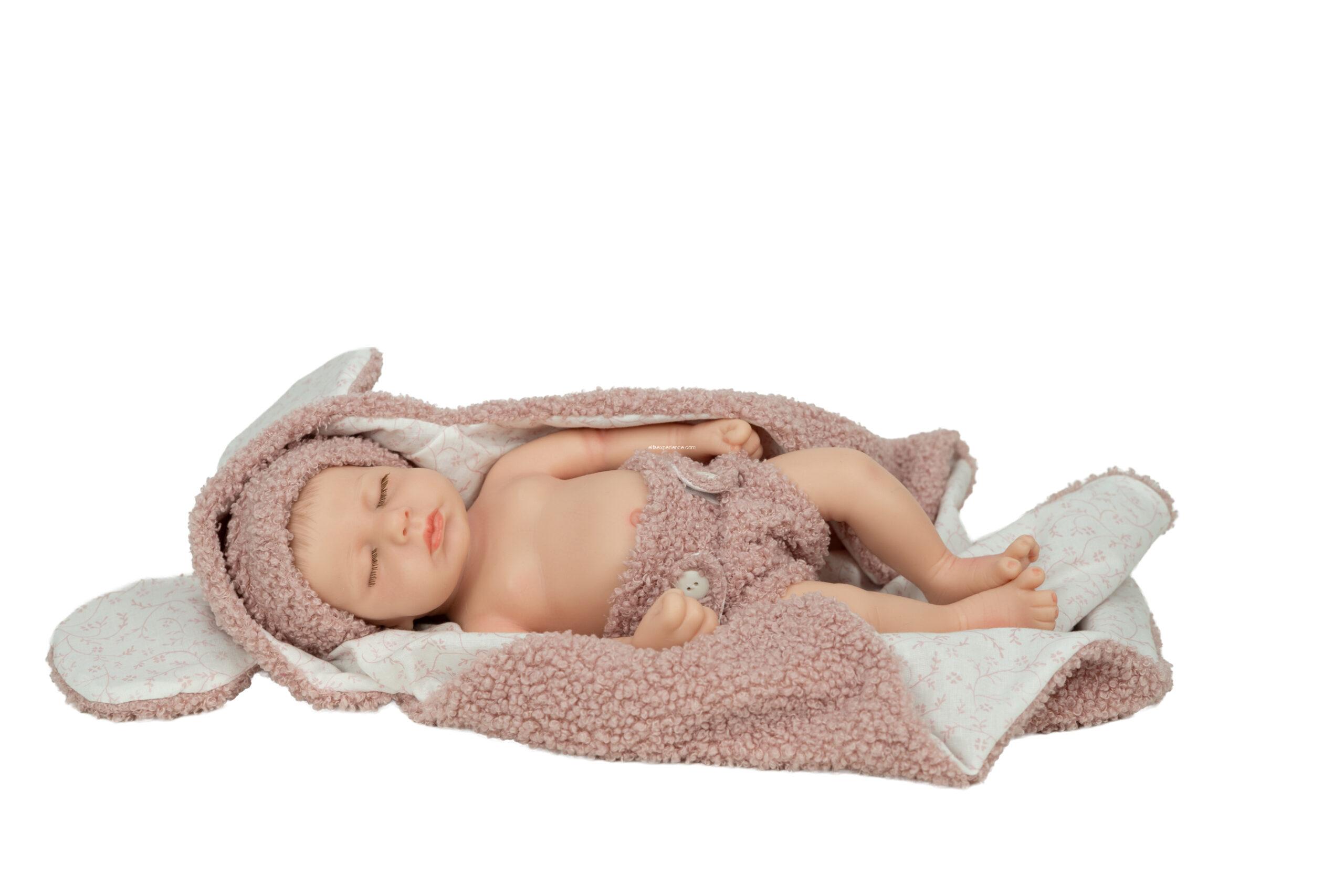 98205 REAL REBORN ARIAS ALICE 35 CM C/MANTA (Cuerpo Silicona, sexo niña) - Imagen 4