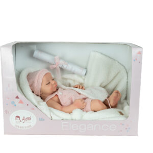 98206 REAL REBORN ARIAS ALMA 40 CM C/MANTA Y DOUDOU (Cuerpo Silicona, sexo niña)