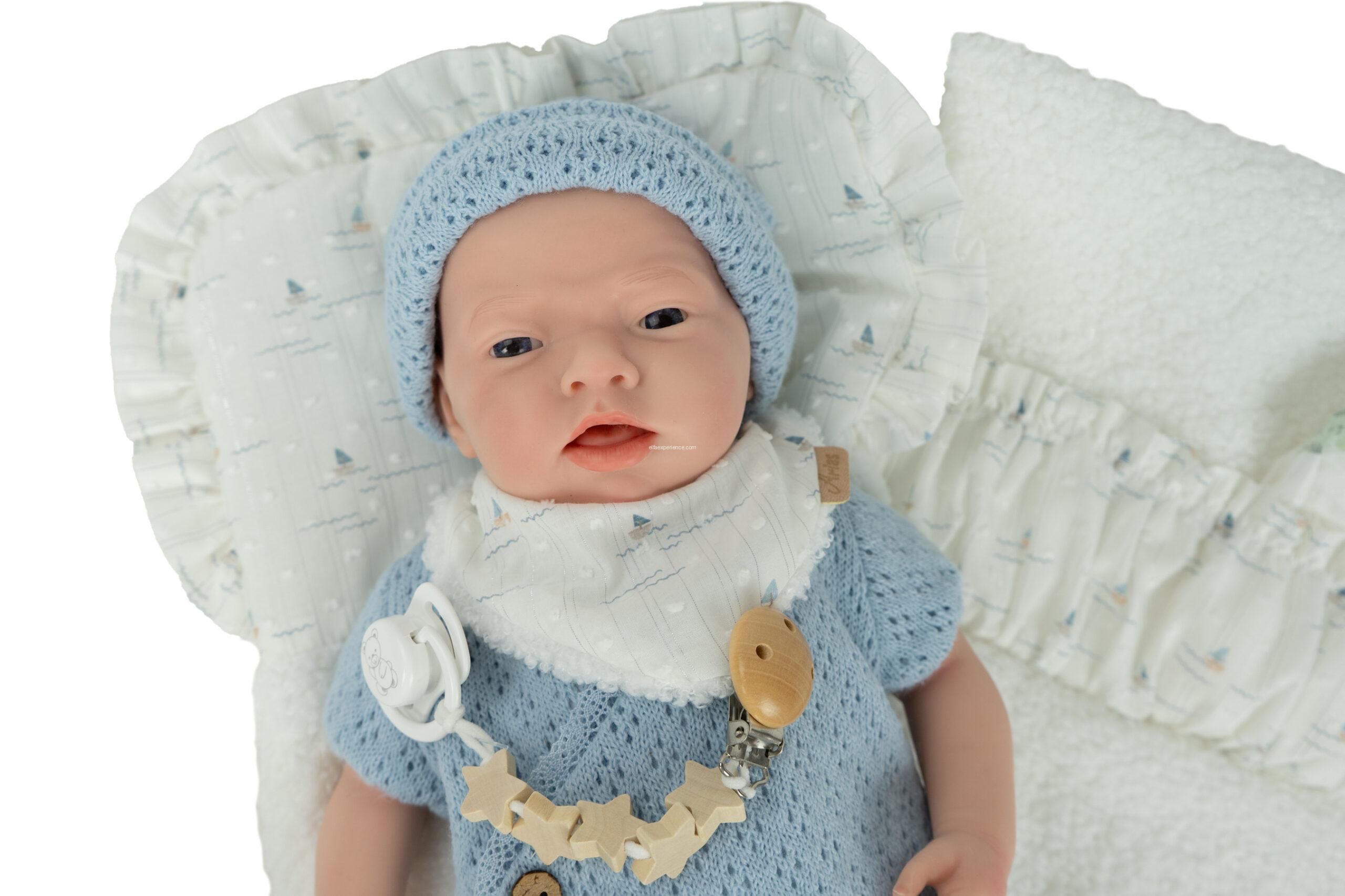 98207 REAL REBORN ARIAS AINA 40 CM C/CAMBIADOR Y PAÑUELO BABERO // Spanish Design (Cuerpo Silicona, sexo niña) - Imagen 3