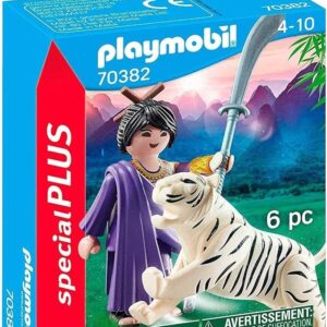 70382 Luchadora Asiática Con Tigre